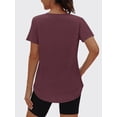 thumbnail image 2 of Rosvigor Womens Workout Tops Short Sleeve Tee Shirts Comfy Athletic Shirts Loose Womens Activewear Tops for Gym Running Yoga, 2 of 7