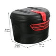 thumbnail image 4 of SHISUYAN Electric Mountain Bike Front Frame Hanging Plastic Storage Basket with Lock (Red), 4 of 8