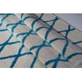 thumbnail image 6 of Ladole Rugs Geometric Trellis Simple Syle Carpet Comfortable Area Rug Carpet in Ivory-Turquoise 7x10 (6'5" x 9'5", 200cm x 290cm), 6 of 9