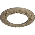 thumbnail image 3 of Ekena Millwork 12 1/4"OD x 7 1/2"ID x 7/8"P Ribbon with Bow Ceiling Medallion (Fits Canopies up to 7 1/2"), Hand-Painted Gobi Desert Crackle, 3 of 6