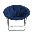 thumbnail image 3 of Mainstays Large Super Soft Microsuede 30" Saucer™ Chair, Navy, 3 of 5