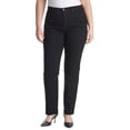 thumbnail image 1 of Pantalones de mujer Gloria Vanderbilt Amanda Stretch Denim Negro Oscuro, 1 of 4