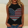 thumbnail image 2 of VerPetridure Womens American Flag Tank Tops Patriotic Shirts for Women 4th of July Tanks Top Loose Fit Summer Ring Tees Top, 2 of 5