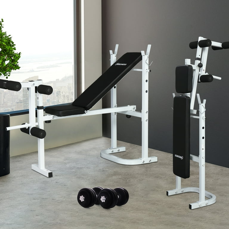 Ktaxon adjustable folding weight lifting bench flat incline board barbell stand squat rack fitness workout hotsell