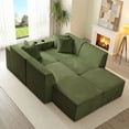 thumbnail image 5 of SOULART 133.84" Boneless Sectional Couch,U Shaped Modular Sectional Sofa, Cloud Couches for Living Room, No Assembly Required, Green, 5 of 16