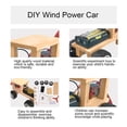 thumbnail image 4 of Garosa Wooden DIY Electric Wind Power Car Model Children Handmade Assembly Toy Educational Toy, DIY Handmade Car, Handmade Wind Power Car, 4 of 5