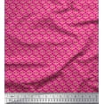 thumbnail image 1 of Soimoi Poly Georgette Fabric Brush Stroke Abstract Printed Fabric 1 Yard 52 Inch Wide, 1 of 3