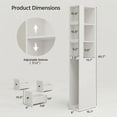 thumbnail image 6 of LAUSAINT HOME Bathroom Storage Cabinet, Tall Thin White Storage with Adjustable Shelves & 3-level Drawers for Home, Kitchen, 6 of 10