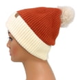 thumbnail image 2 of Empire Cove Winter Ribbed Knit Beanie with Faux Fur Pom Pom Hats Gifts for Her, 2 of 4