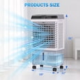 thumbnail image 7 of Evaporative Air Cooler, Swamp Cooler 5.3 Gal Portable Air Cooler with Remote, 12H Timer, 3 Speeds, 7 of 7
