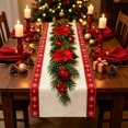 thumbnail image 6 of Antqov Christmas Table Runner, 13x72" Winter Xmas Holiday Table Runners Washable Seasonally Christmas Tablecloth for Home Kitchen Dining Party Decor, 6 of 6