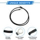 thumbnail image 4 of 1 Pc Cable Inversor de Batería 10 AWG Gauge 3.5FT 3/8" Lug 5/16" Lug Cable de Batería Universal para Automóvil Vehículo Barco RV Solar Cobre Estañado Negro, 4 of 7