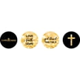 thumbnail image 2 of Darling Souvenir Baptism Theme&nbsp;Stickers Pack of 190 Pcs Candy&nbsp;Chocolate Labels-Black & Golden, 2 of 2