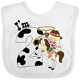 thumbnail image 3 of Inktastic I'm Two-cowgirl riding horse birthday Girls Baby Bib, 3 of 4