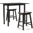 thumbnail image 5 of SAFAVIEH Graham Solid 3 Piece Set Pub Table, Espresso, 5 of 7