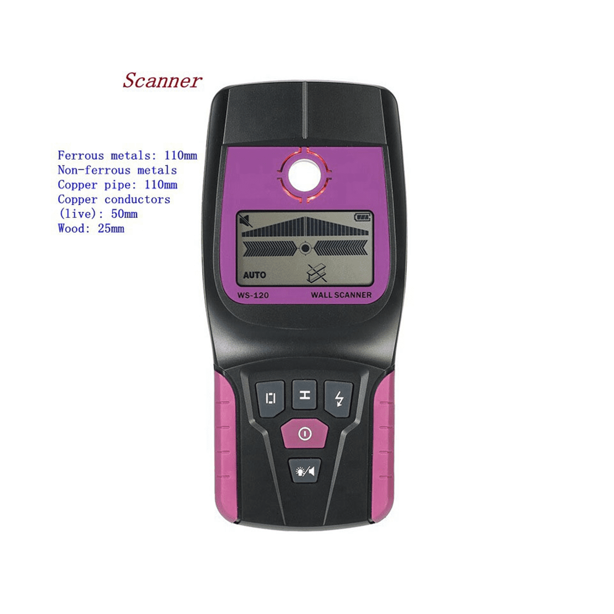 Wall Scanner Digital Handheld Professional Multifunction Wall Detector Live Wires Cable PVC Water Pipe