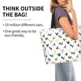 thumbnail image 2 of Rateoe Various Rooster Tote Bag - Waterproof Lightweight Handbags Travel Shoulder Bag for Hiking Yoga Gym Swimming Travel Beach, 2 of 8