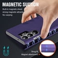 thumbnail image 5 of Dteck Slim Magnetic Leather Case for Samsung Galaxy S24 Ultra,Luxruy Business Men Women Case Flip Kikcstand Cover for Galaxy S24 Ultra,Purple, 5 of 7