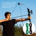 thumbnail image 7 of AME 2 Pieces Archery D Loop Rope 10 Feet Archery Bowstring Serving Thread D Loop Rope Release Material Nocking D Loop Rope String, 7 of 7