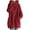 Red, variant on Lixiuxyad Women Winter Warm Long Zipper Hooded Jackets Sweatshirt Loose Pocket Drawstring Hoodie Coat Bronze