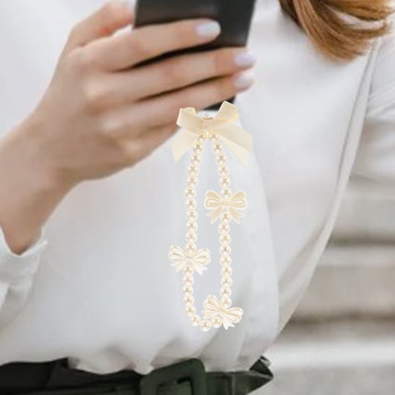 LOLIPPYY 2Pcs White Hands Phone Holder Lanyard Wrist Strap with Detachable Design