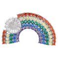 thumbnail image 1 of 1pc Delicate Women Brooch Clothes Breastpin Mini Rainbow Shape Design for Decor, 1 of 7