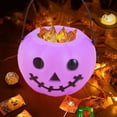 thumbnail image 3 of Jangslng Halloween Candy Bucket High Space Bright Colors Easy to Carry Pumpkin Shaped Gift Snack Box Festive Supplies, 3 of 8