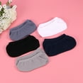 thumbnail image 2 of Jiandong men low cut socks 5 Pairs Men Cotton Low Cut No Show Socks Breathable Anti-slip Invisible Socks (Random Color)(7.87X2.76X0.16Inch), 2 of 10