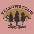 thumbnail image 2 of Junior's Yellowstone Riders Of Dutton Ranch Silhouette  Sweatshirt Desert Pink 2X Large, 2 of 3