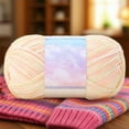 thumbnail image 5 of Milk Cotton Yarn Multicolor Tie Dye | Soft Thick Knitting & Crochet Yarn 175 Yards 100g | Durable Craft Thread for Blanket, Scarf, Sweater | Easy-Use, Bright Colors, 5.5"x3.1" Skein, 5 of 7