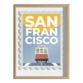 thumbnail image 2 of Blake Stamp San Francisco 18 in x 24 in Framed Painting Art Prints, by Kate and Laurel, 2 of 6