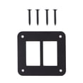 thumbnail image 4 of Rocker Switch Panel Holder,2 Way Black Aluminum Durable Car Trailer Boat Rocker Switch Panel Housing Holder, 4 of 7