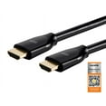 thumbnail image 2 of Monoprice HDMI Cable - 20 Feet - Black| Certified Premium, High Speed, 4k@60Hz, HDR, 18Gbps, 28AWG, YUV 4:4:4, Compatible with UHD TV and More, 2 of 4