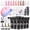 Multicolor, variant on Modelones Poly Nail Gel Kit, 6 Colors Poly Extension Gel Clear Pink White with 48W Nail Lamp 3D Nail Charms Builder Slip Solution Complete Toe Nail Kit Supplies for Starter
