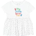 thumbnail image 3 of Inktastic My Nannie Loves Me Girls Baby Dress, 3 of 5