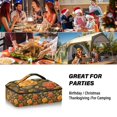 thumbnail image 7 of Iauyy Casserole Carrier for Hot Food Insulated Casserole Travel Carry Bag with Lid Food Warmer Bag for Party/Picnic,Rural Charm, 7 of 7