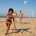 thumbnail image 3 of Franklin Sports Badminton Net Starter Set - Includes 4 Steel Rackets, 2 Birdies, Adjustable Net and Stakes - Backyard or Beach Badminton Set - Easy Net Setup, 3 of 7