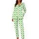 thumbnail image 3 of RKSTN St Patrick's Day Pajamas Set for Women Oversized Crewneck St Paddy's Day Lucky Shamrock Printed Loungewear Matching Sets Womens Casual Plus Size Loose Fits T Shirts and Pjs Pants 2 Piece Set, 3 of 8