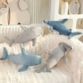 thumbnail image 3 of 55cm Cute Gray Blue Shark Doll Plush Toy Stuffed Soft Sea Animal Fish Pillow Appease Toys for Kids Girls Birthday Gifts Decor, 3 of 7