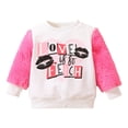 thumbnail image 1 of Gibobby Sudadera con capucha Otoño InviernoRecién Nacido bebé niñas Patchwork otoño manga larga de lana con capucha Tops ropa(Rosa, 6-12 Meses), 1 of 5
