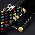 thumbnail image 2 of Yuning419 Funda Compatible Con Iphone 12 Mini Funda De Lujo Suave Tpu Y Parte Trasera De Pc Dura Para Niñas Y Mujeres Cubierta Protectora A Prueba De Golpes Colorido Amor Trébol De Cuatro Hojas, 2 of 5