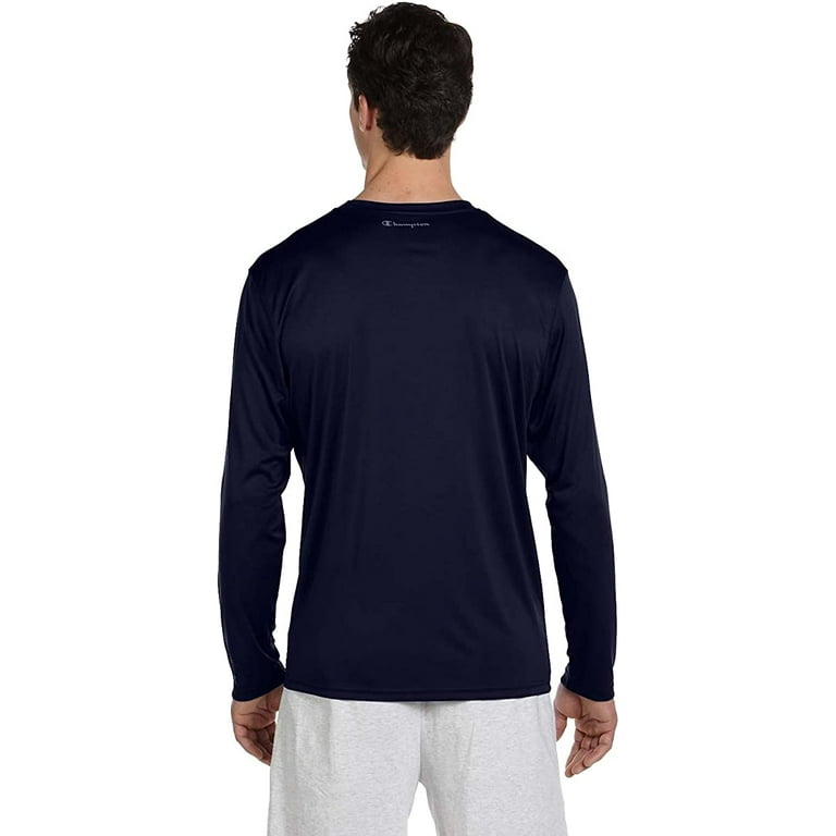 Champion CW26 Double Dry Performance Long Sleeve T Shirt Navy S