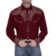 thumbnail image 1 of Camisa de hombre Vintage Western Cowboy Camisas hawaianas de manga larga grandes Camisa de moda para hombre y mujer Blusa de solapa Cuba Pecho único Nuevo, 1 of 6