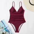 thumbnail image 3 of ENJOYW Monokini Adjustable Spaghetti Strap High Waist Quick Dry Summer Swimsuit for SwimmingNylon, 3 of 7
