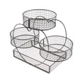 thumbnail image 2 of Cesta de frutas de varias capas, cuenco para verduras, estante de encimera de cocina multiusos, soporte de malla de hierro para frutas y verduras Negro, 2 of 8