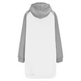 thumbnail image 6 of Mgmyaa Women's Long Jacket Color Block Hooded Fleece Coat Long Sleeve Zip Front Duster Jacket Outerwear, 6 of 8
