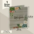 thumbnail image 3 of 3 Ring Binder For Recipes with 12 Divider Tabs, 2-Sided Pocket, and 2 Sets of Sticker Sheets (10 x 11.5 In), 3 of 7