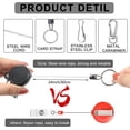 thumbnail image 2 of 4 Pieces Retractable Badge Reel Heavy Duty Retractable Badge Holders with Reel Clip and Extendable Key Ring for ID Name Card Key Keychain Holders, 24 Inches Cord, 2 of 5