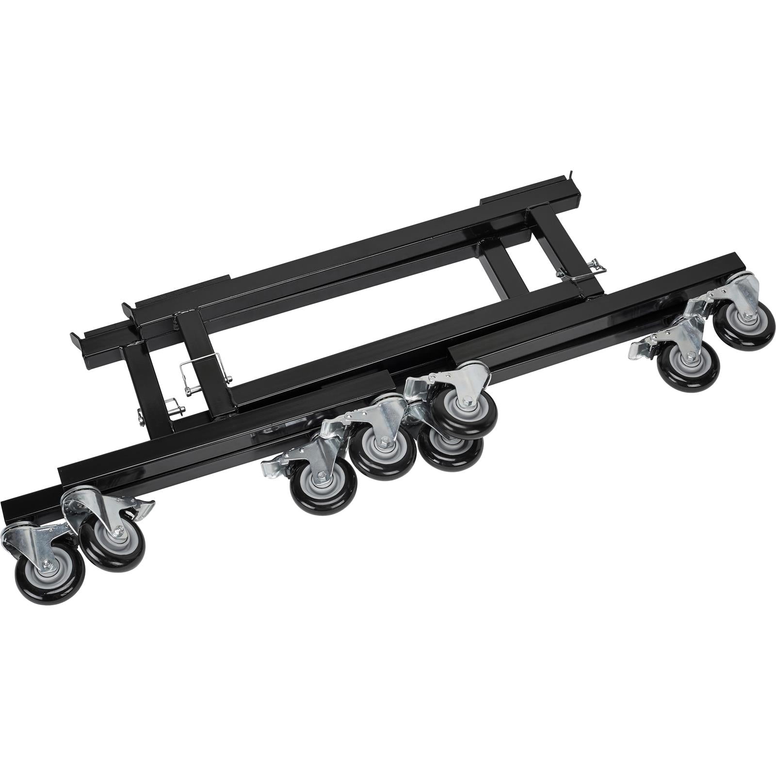 Speedway Motors Adjustable Sprint/Midget Car Chassis Stands: Portable, Sturdy, Locking Rubber Casters, Non-Slip Rubber Mounts, Adjustable Height (16-20 Inches), Sold in Pairs