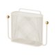 thumbnail image 2 of Cesta de almacenamiento de malla metálica para montaje en pared | Estante organizador de artículos de aseo con asa | Estante de pared ventilado para baño, cocina o escritorio, 2 of 6